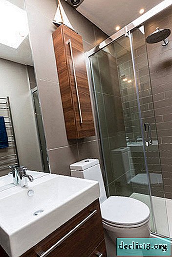 Mažo vonios kambario dizainas: plytelėmis