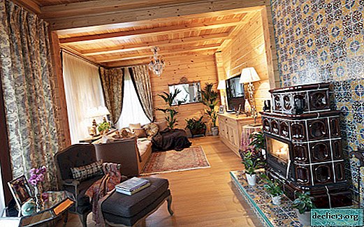 Glued beam house with elegant interior