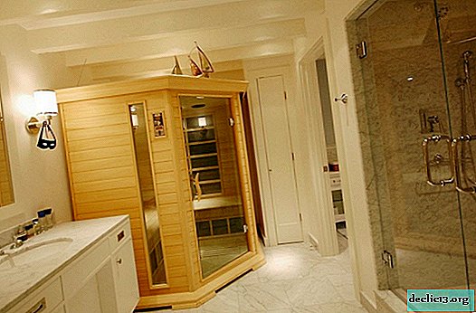 Home sauna in de badkamer