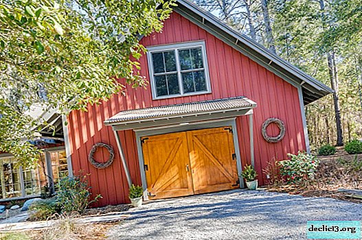 Fațada roșie este o soluție îndrăzneață pentru o imagine colorată a unei case private