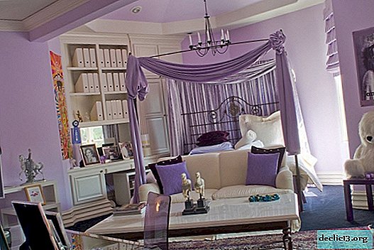 Violette kleur in het interieur