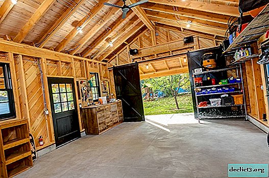 Garage: interior decoration and beautiful design in the photo
