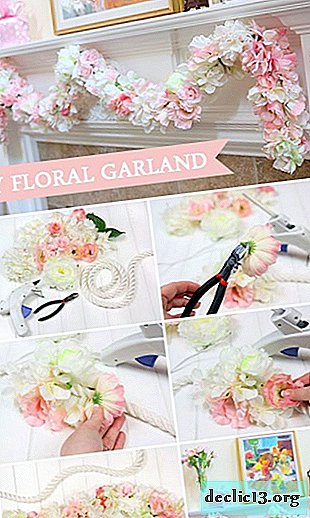 DIY garlands - aesthetically pleasing, original and economical