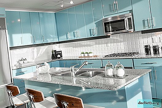 Blue kitchen - an island of peace in your home