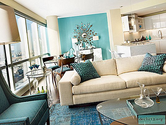 Living room in two colors: photos of the original interiors