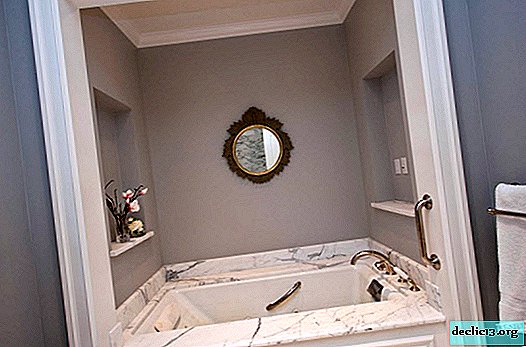 Visages de luxe et couleur d'une baignoire en marbre
