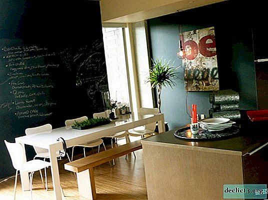 Slate or chalk board in the interior: stylish and fashionable