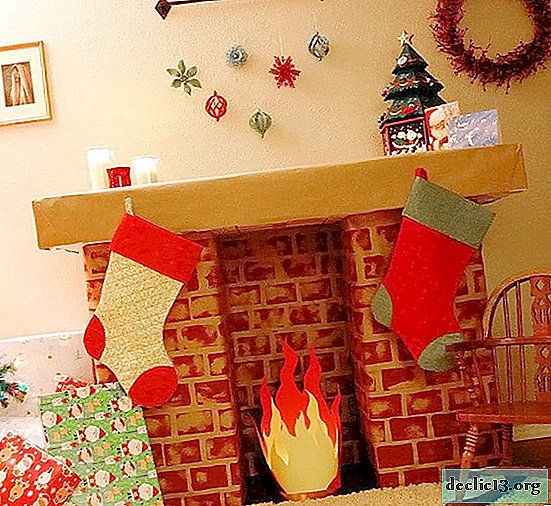 How to make a fireplace out of the boxes with your own hands?