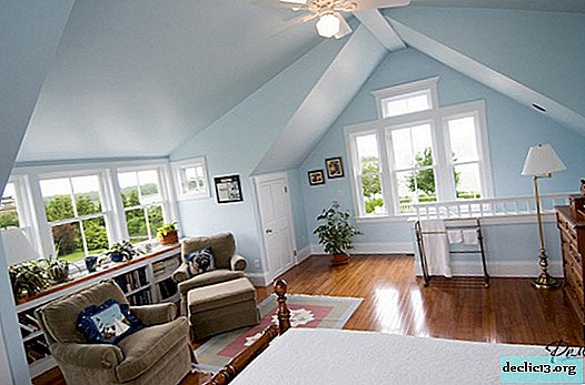 What should be the design of windows in the attic