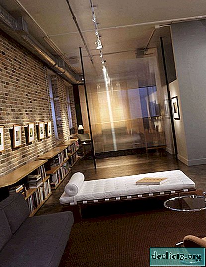 Brick wall in the interior - stylish, bold, modern design