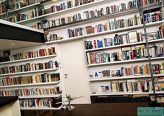 Books placed in the interior with a twist