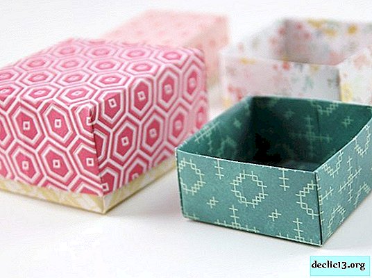 „Pasidaryk pats“ origami dėžutė: paprastos dirbtuvės pradedantiesiems