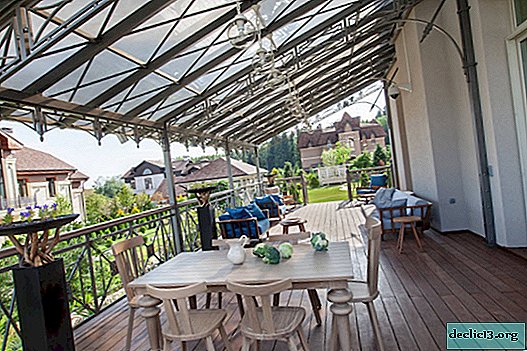 Beautiful canopies in the courtyard of a private house with your own hands