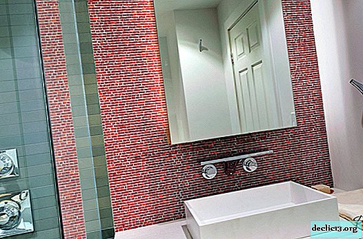 Beautiful design tiles in the bathroom