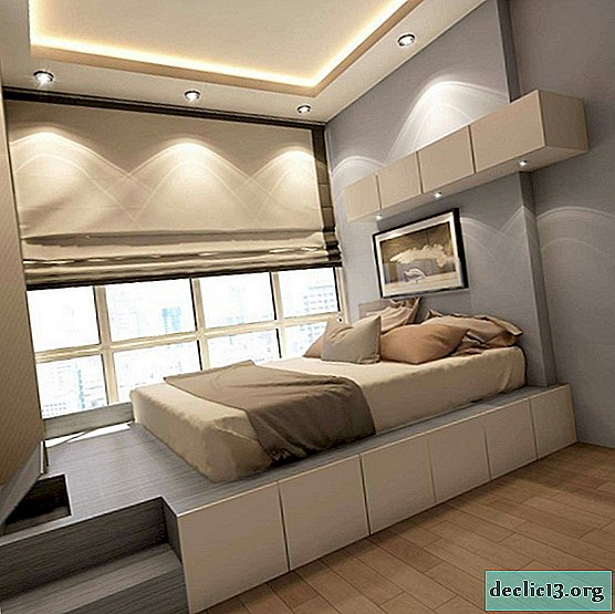 Is the bed-podium a luxury item or a practical element of the interior?