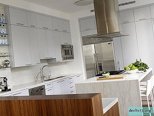 The kitchen in a modern modern style is the right choice