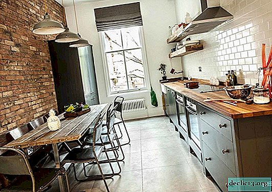 Kuhinja v slogu loft - proračunska možnost za kreativne ljudi
