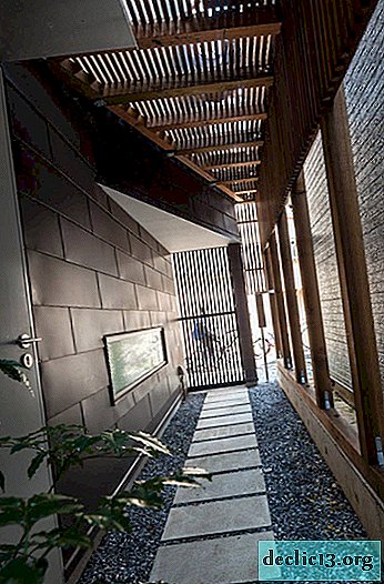 Japonya'da özel bir evin laconic iç