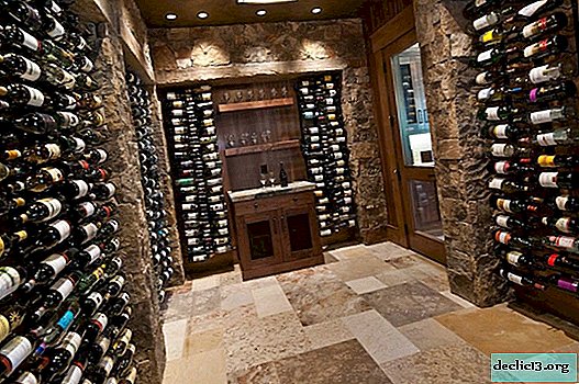 Cute corner for storing wine!
