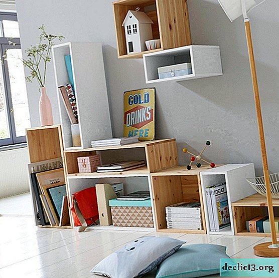 Hinged shelves: unobtrusive and practical decoration in your home