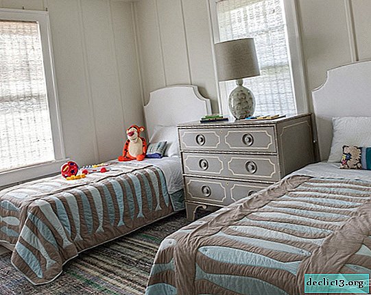 An unusual direction of design - a children's room in gray
