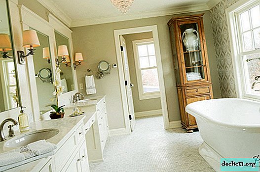 Finir une salle de bain aujourd'hui - un mélange d'antiquité et de modernité