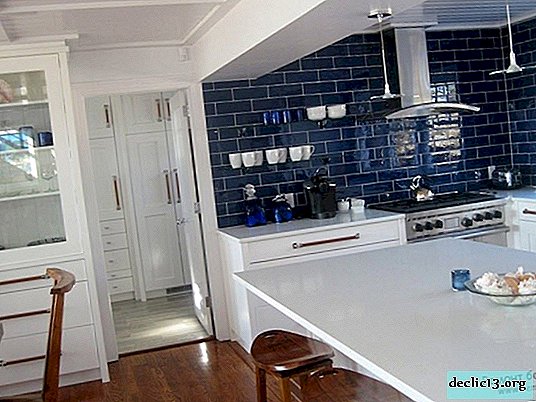 Rules for combining the color of furniture and tiles in the kitchen