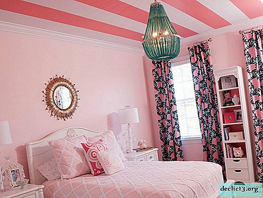 Color rosa romántico en el interior.