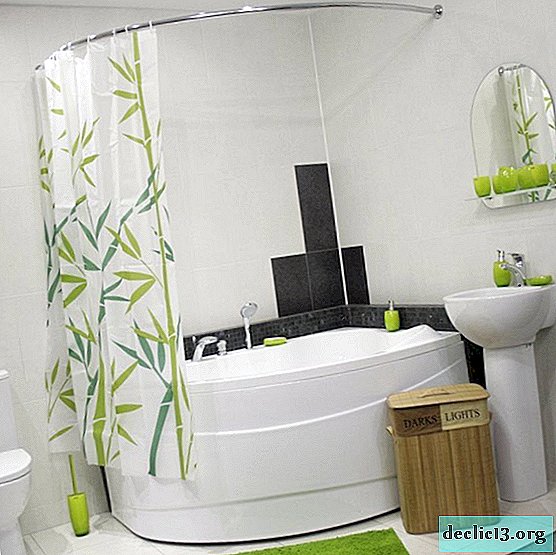 Curtains for the bathroom - stylish curtains of different types for a practical and beautiful arrangement