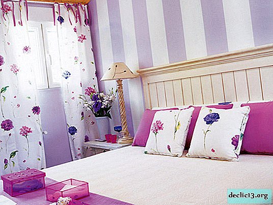 Quarto lilás - interiores luxuosos para relaxamento e sono confortável