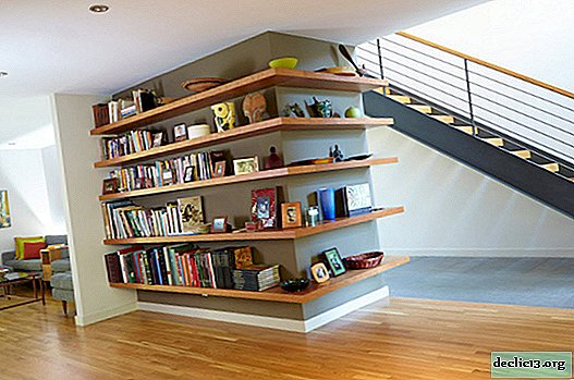 Shelving in the interior: partition and storage system