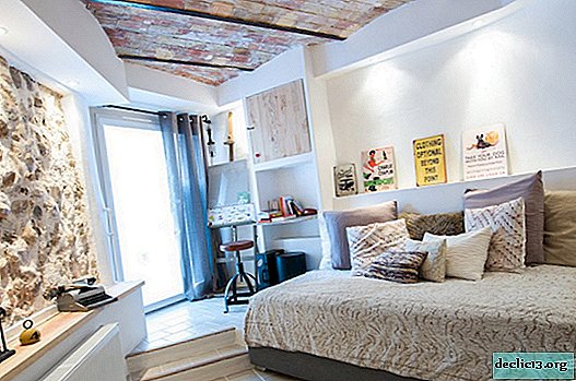 Loft style in the interior of a modern bedroom