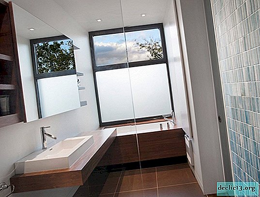 Design elegante della finestra del bagno