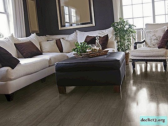 Dark laminate is a great way to ennoble room design.