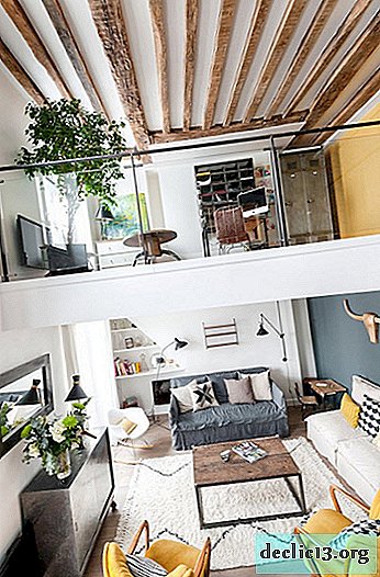 À vista: design de loft de um apartamento de dois andares