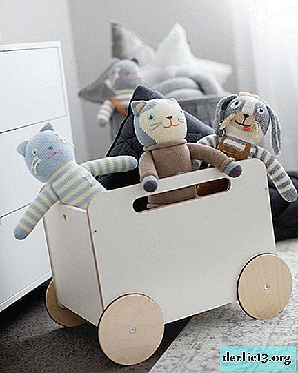 Možnosti za shranjevanje igrač v sobi: najboljši načini, da otroka navadijo na naročilo