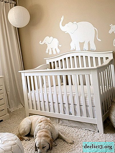 Choose a crib in the room for the newborn