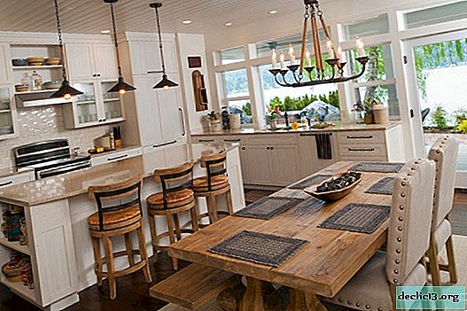Bright and practical ideas for the design of the kitchen-dining room