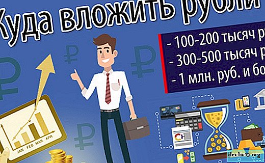 Où investir 100000-500000-1000000 (millions) roubles à gagner - Le TOP-21 des moyens + 10 conseils d'investissement utiles - Des finances